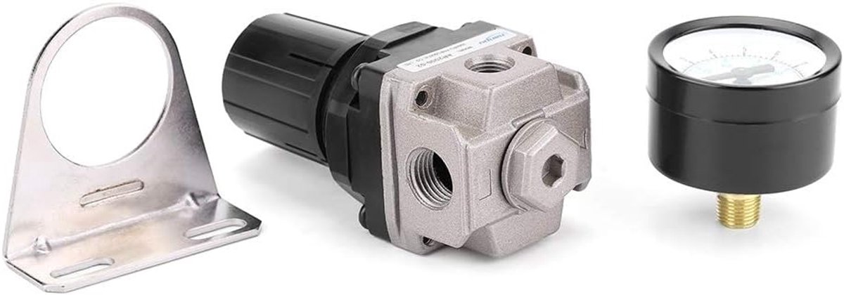 Pneumatisch Regulator - Verstelbare Lucht Druk Regulator - Controleklep AR2000-02 - Draad G1/4 Aansluiting - Olie Water Druk Scheider