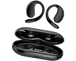 AirWave – Zwart - Open-Ear Bluetooth 5.4 Koptelefoon met ENC & 80u Gebruik