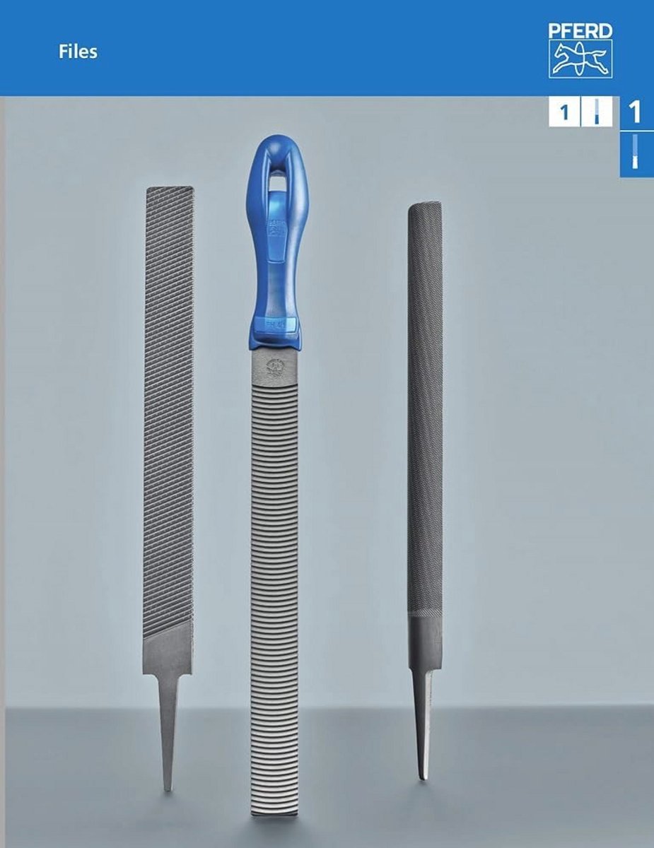Halfronde Werkplaatsvijl 200 mm - Ergonomisch en Geschikt voor Grove Verspaning