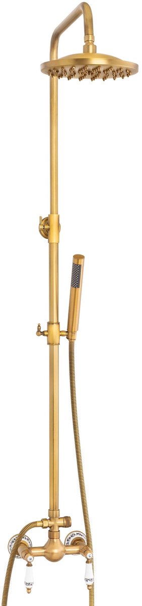 Silla Paloma Retro – Douche Set Opbouw – Anti-Calc – Matzwart – Keramische Cartouche