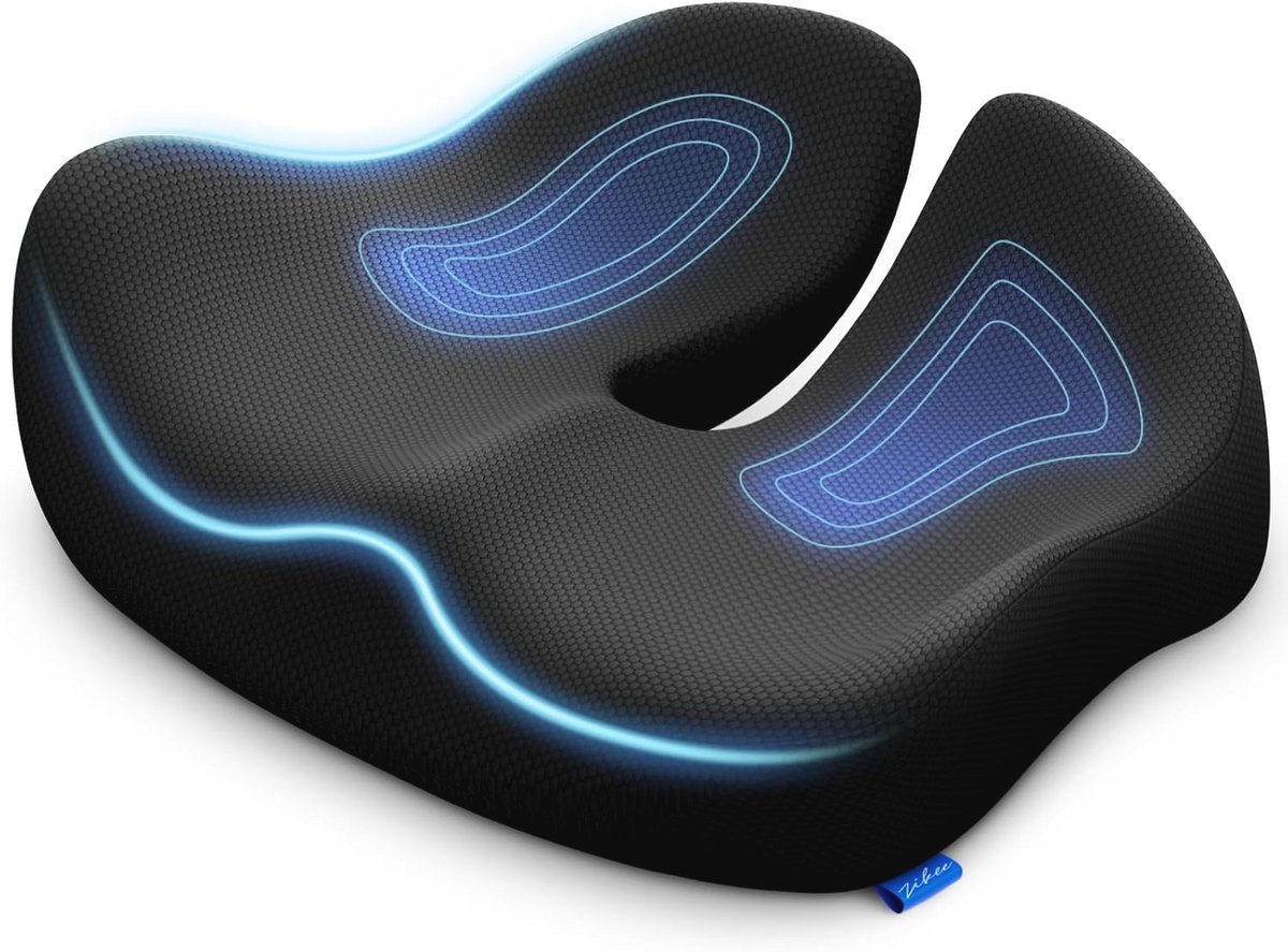 Ergonomisch Drukontlastend Zitkussen - W-Vormige en U-Vormige Ontwerp voor Optimaal Comfort