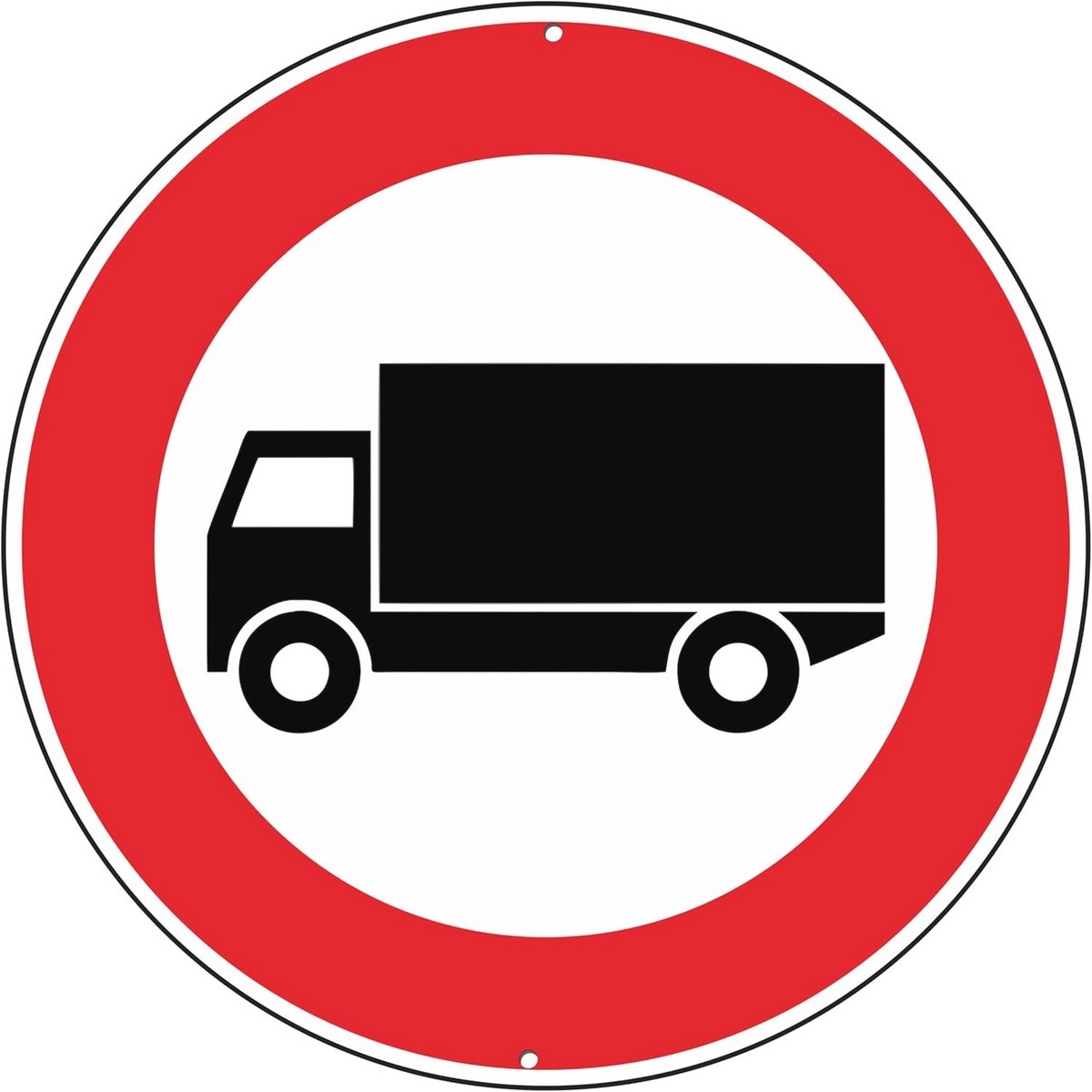 Toegang Verboden Vrachtwagen Verkeersbord Aluminium Composiet Ø 30 cm
