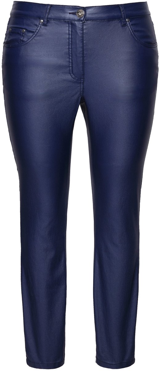 Studio Untold - Dames - Skinny jeans strak model 5-pocket gecoat - Navy - Maat 58