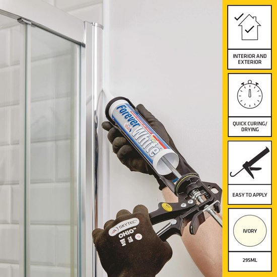 Anti-mould Siliconenkit voor Vochtige Ruimtes – Permanent Waterdicht – 295ml — afbeelding 5