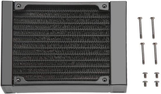ASHATA 120mm Aluminium Radiator, 10 Rohren Heizkörper ür PC