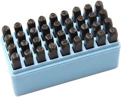 Slagletters 3mm Set - Voor Crypto Seed Backup (Titanium & RVS) - 36-delig: A-Z & 0-9 - Bitcoin Cold Storage Recovery Tool - Gehard Staal