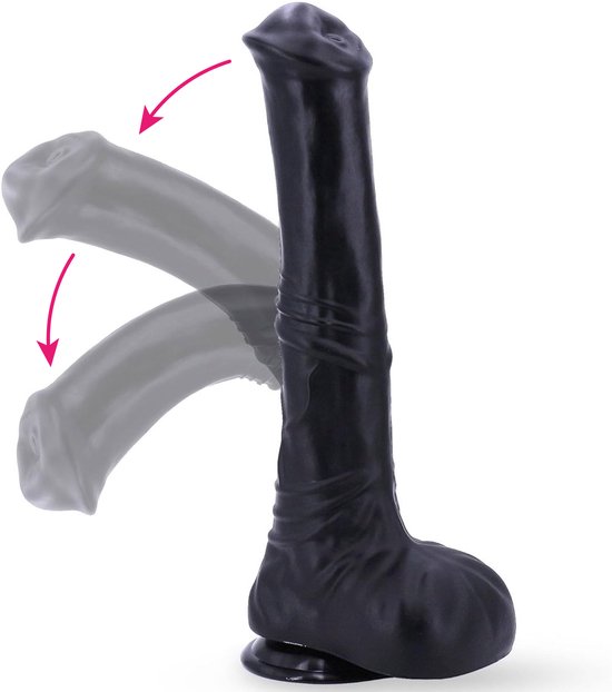 Flexibele Dildo met zuignap - 30cm - Cock - Extreme - BPA vrij - Jespro