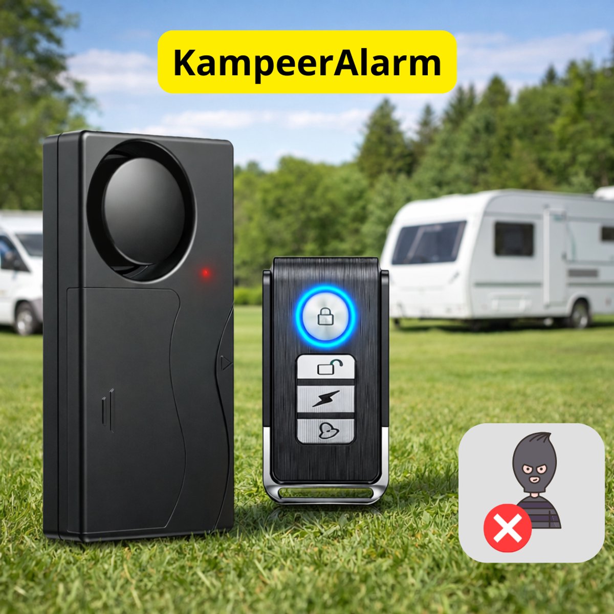 CPVAN Alarmsysteem Voor Huis, Wifi PIR Bewegingsmelder, Alarm, Doe Het Zelf Inbraakbeveiliging Raam Deursensor Met Afstandsbediening En App Veiligheidsalarm Camper Woning Garage Zwart 1222500012