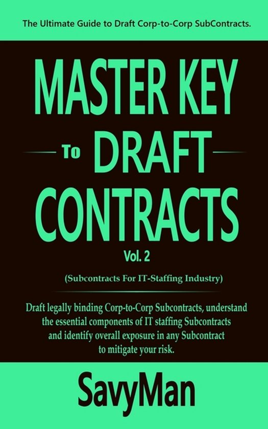 Drafting Key Contract Drafting- Master Key to Draft Contracts | 9798366404112 | Savy ...