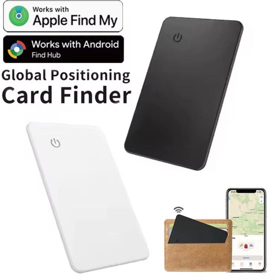 Tracker - gps - Micflip - smart card tracker - wallet tracker - kaart tracker - anti loss tracker - tracker portemonnee - slimme kaart tracker - iOS tracker - Android tracker - ultradunne tracker kaartformaat tracker - dunne tracker - portemonnee