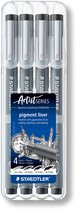 Staedtler Fineliner 308 Largeurs d'écriture assorties (lot de 4)