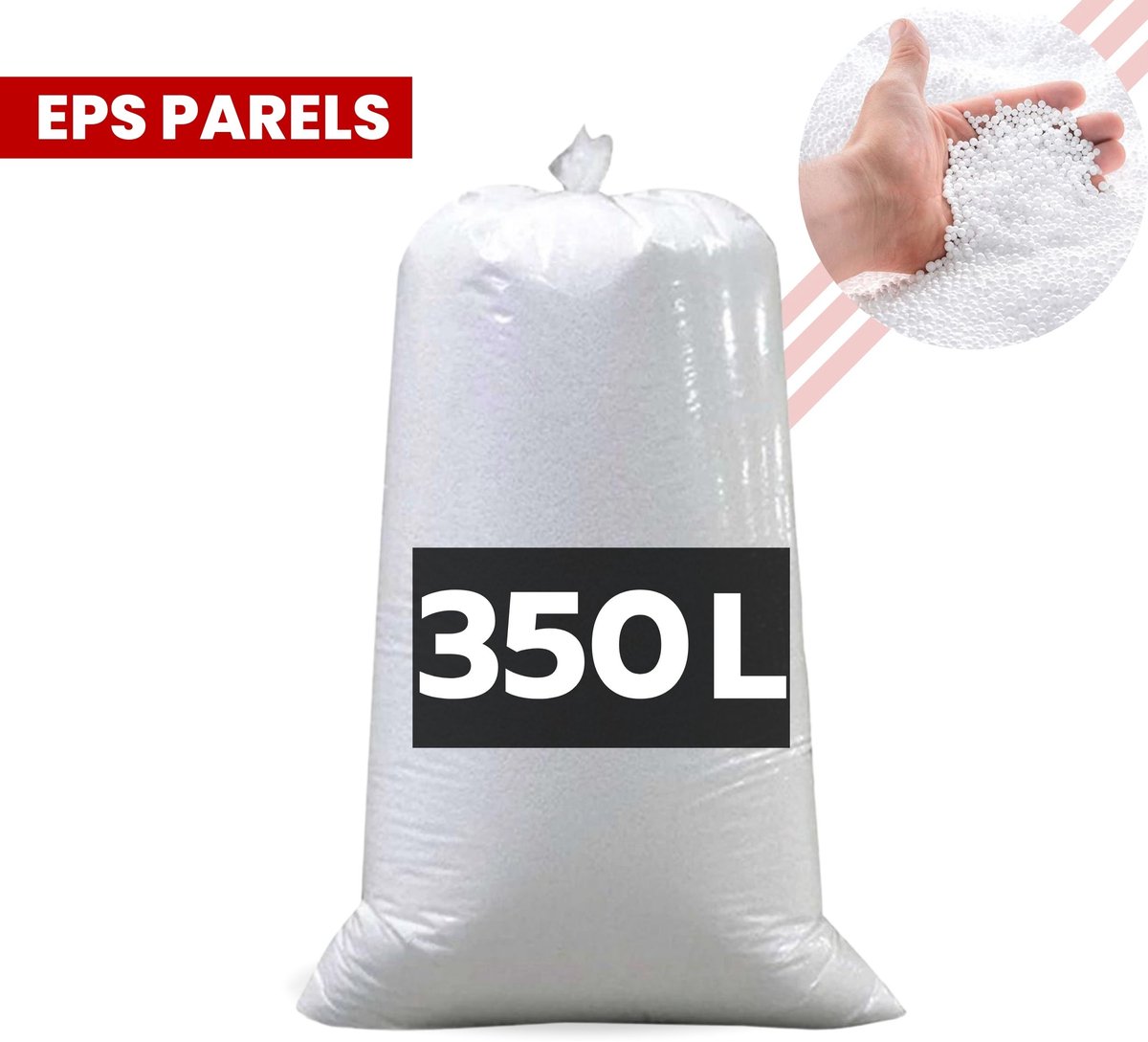 Zitzakvulling EPS Parels/korrels 350 Liter, Hoogwaardige kwaliteit, 30 tm 400 Liter