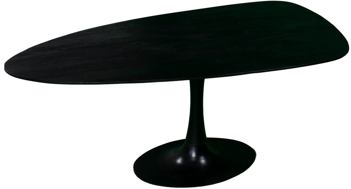 Eettafel Owen Kiezel Zwart O-poot 200cm - Giga Meubel