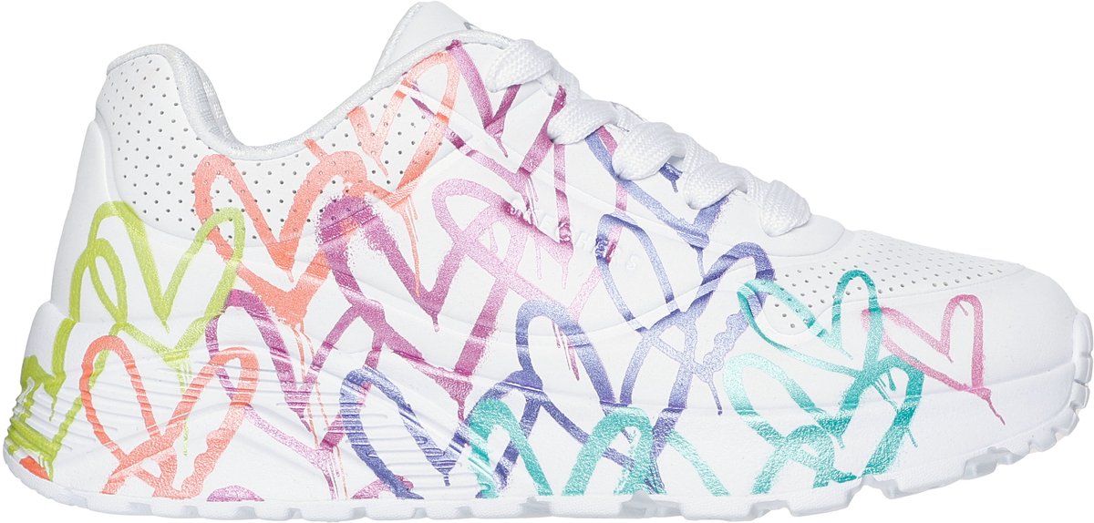 Skechers UNO LITE-METALLIC JOY Meisjes Sneakers - Wit