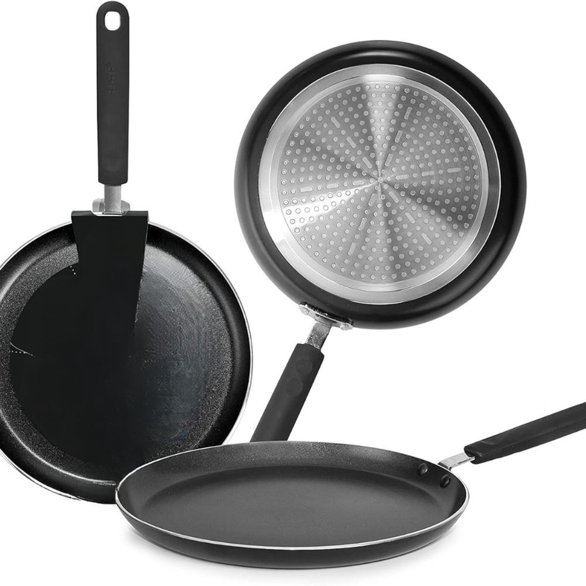 Famanu - Pannenkoekenpan 22 cm compact aluminium met antiaanbaklaag