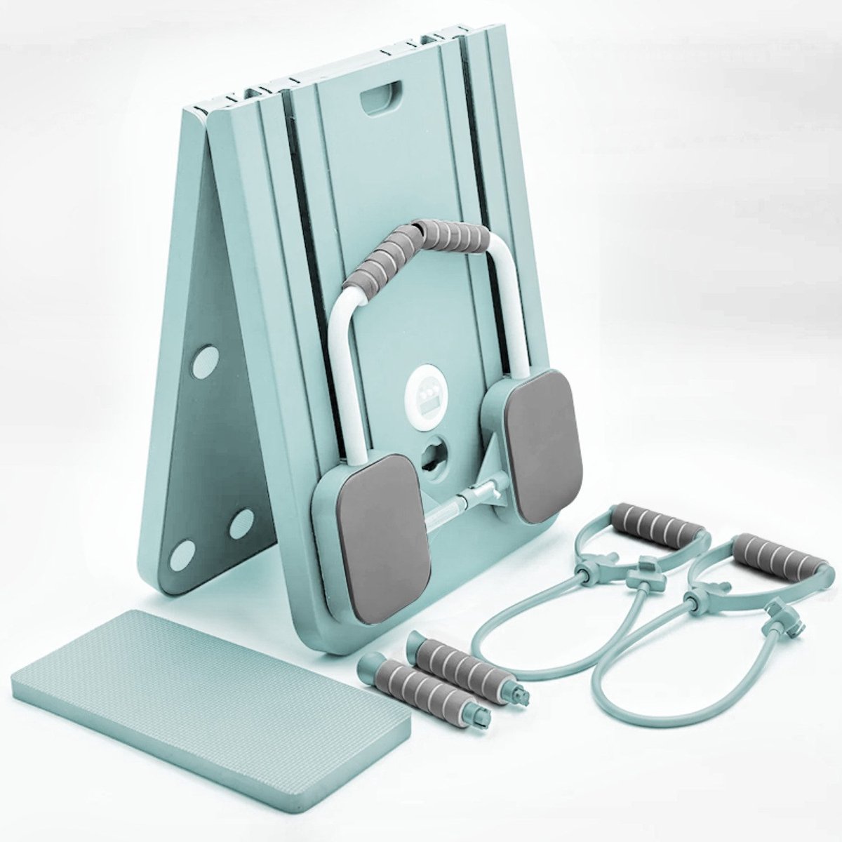 4-in-1 Pilates Trainer Groen met Corrector en Ab Roller - afbeelding 3