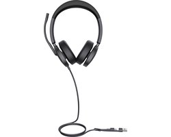Yealink UH48 Dual Teams USB-C/A - Headset op oor - USB-C/A - ruisisolatie - zwart - gecertificeerd voor Microsoft Teams