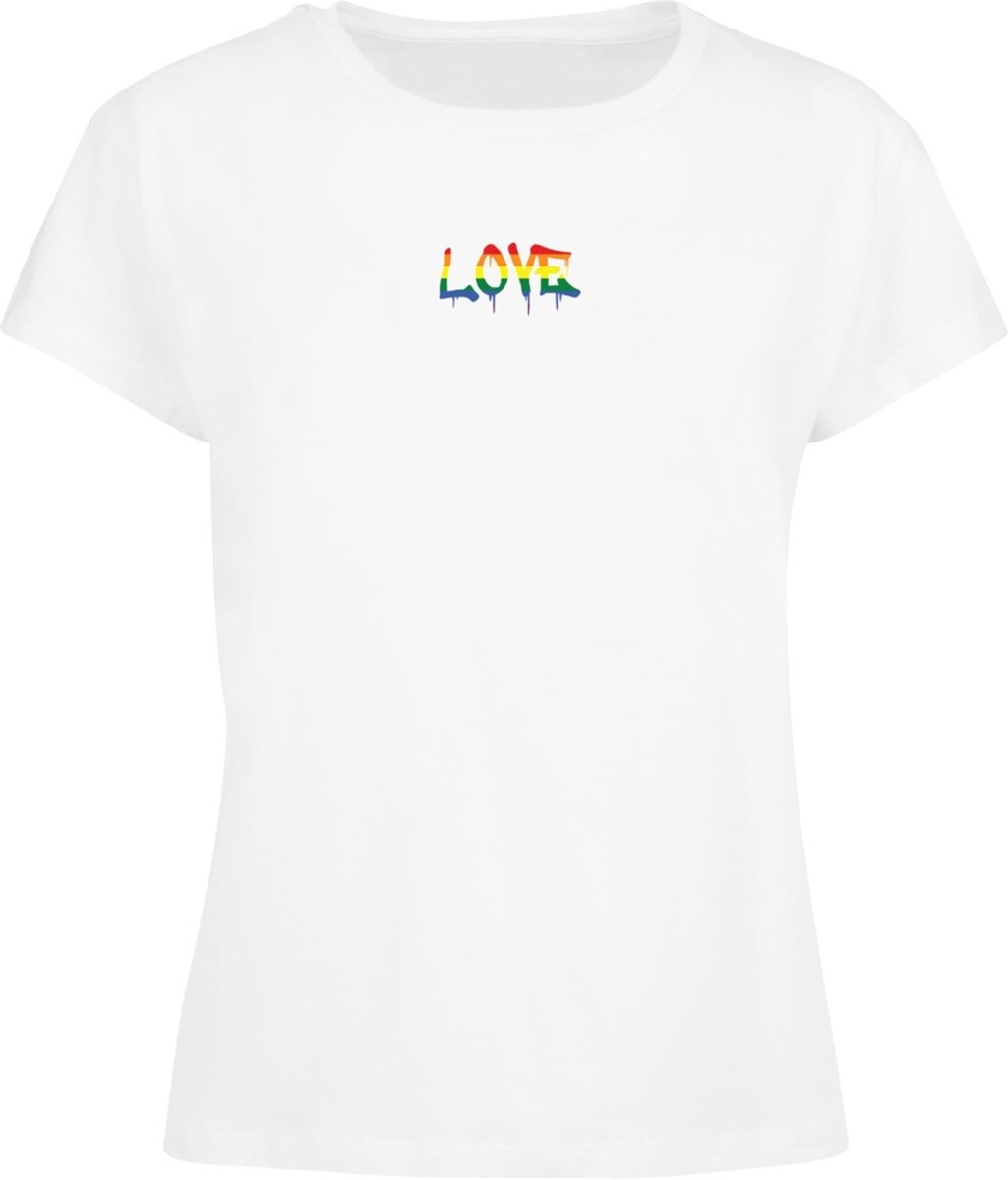 Merchcode - Love Teddy Dames Tshirt - XS - Wit