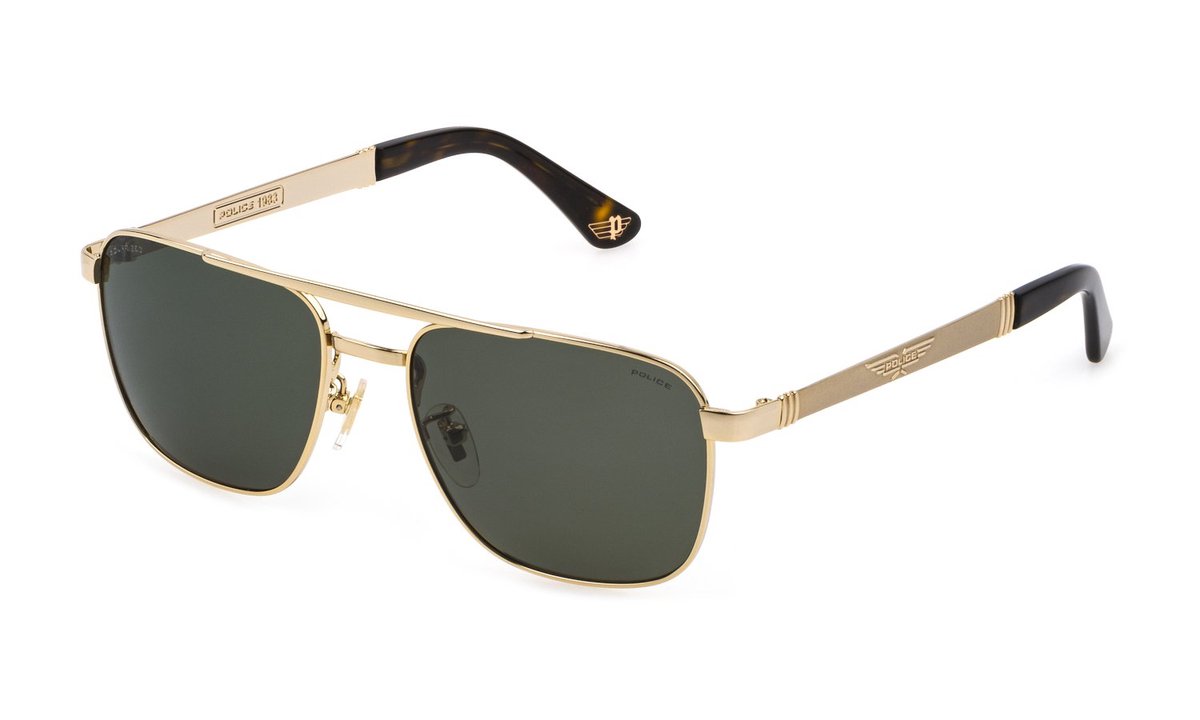 Police SPL890E 349P ORO ROSE' LUCIDO C/PARTI SABBIATE/SATIN/ 58/17/145 MAN Zonnebrillen
