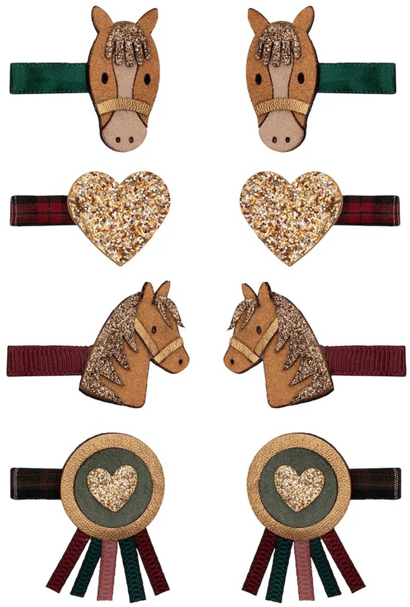 Mimi & Lula 8-pack Pony Pals haarclipjes