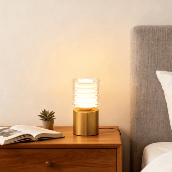 LED Bedlamp, Draadloze Draagbare Aanraakbare Tafellamp met 3 Modi, USB Oplaadbare Magnetische Nachttische Lamp met Timer, Nachtlamp voor Slaapkamer, Babykamer en Camping zilver van Merkloos — afbeelding 3
