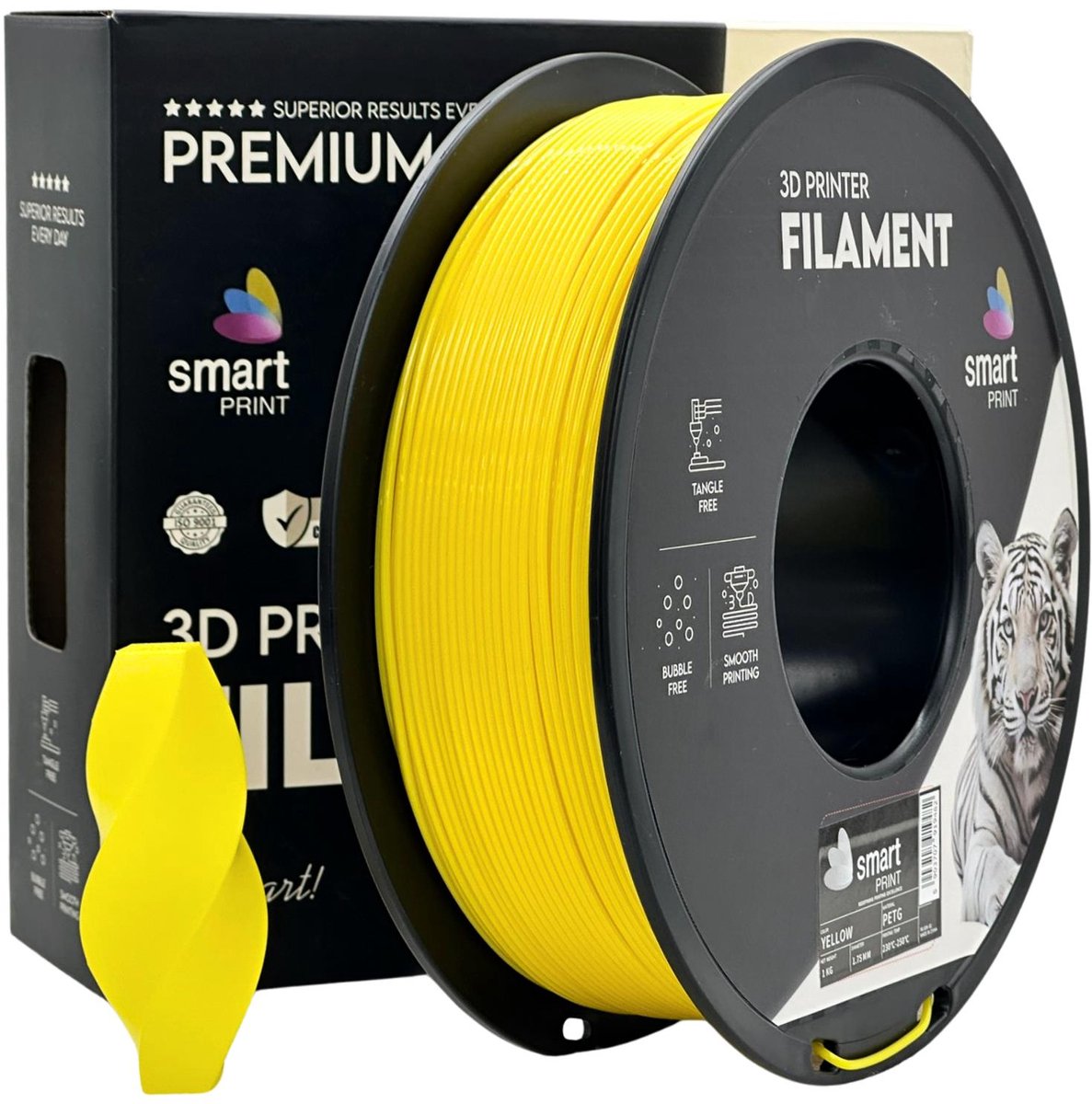 Smartprint PETG Yellow 1.75mm 1kg