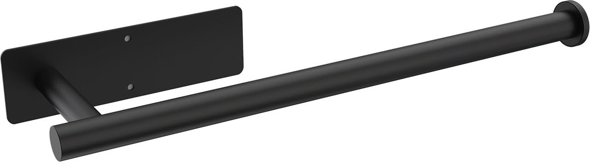 Kraftverdia Keukenrolhouder - Zelfklevend - Hangend - Rollenhouder - Zwart