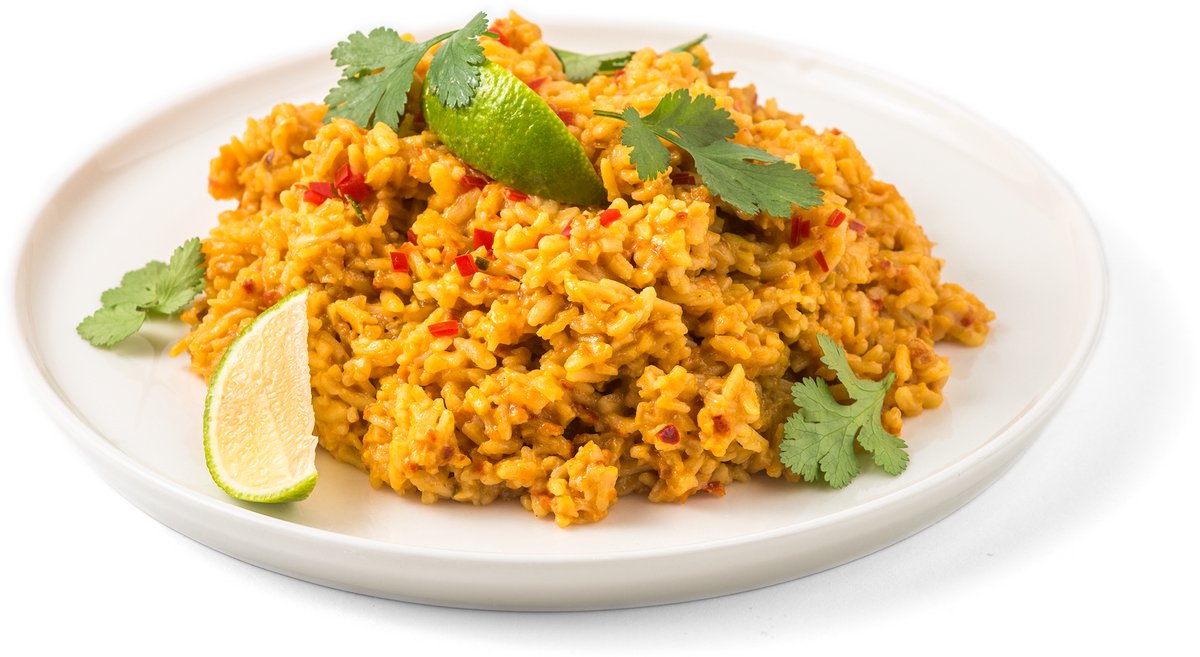 Thaise rijst met groenten (Vegetarisch)- Alleen warm water toevoegen- Lang houdbare voeding- voor Hiking, Kamperen, Survival of als Noodvoedselpakket!