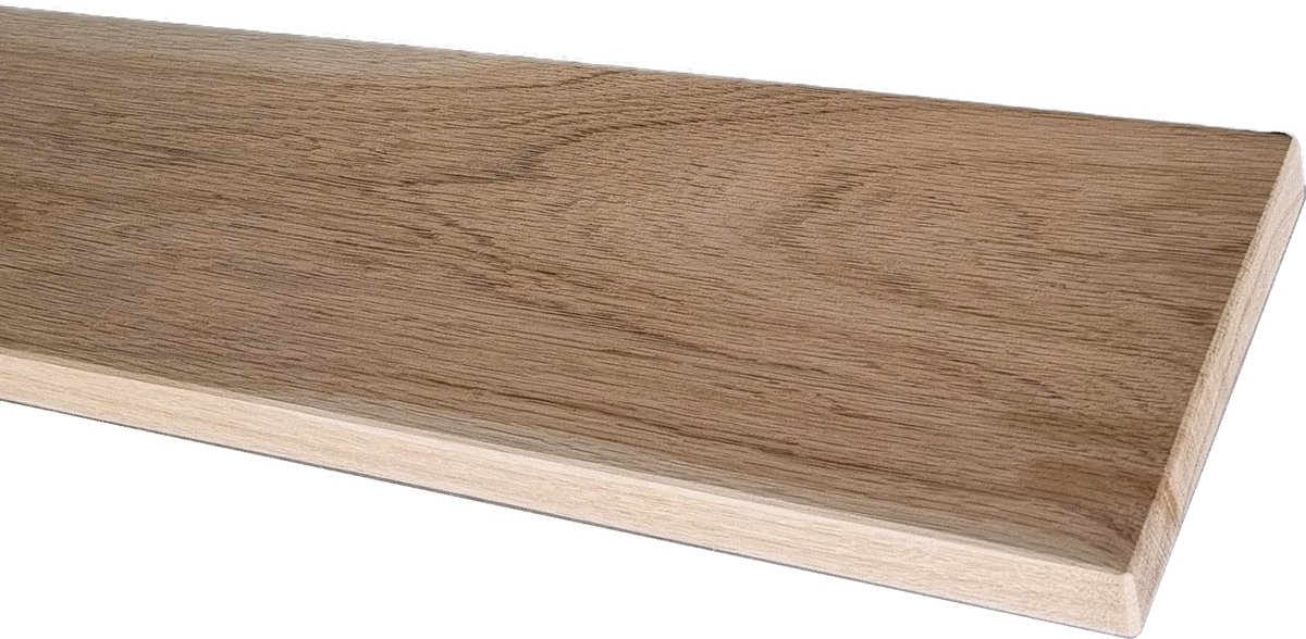 GoudmetHout – Massief eiken plank – Toiletplank - Wandplank - Vensterbank – 140 x 20 cm – Onbehandeld