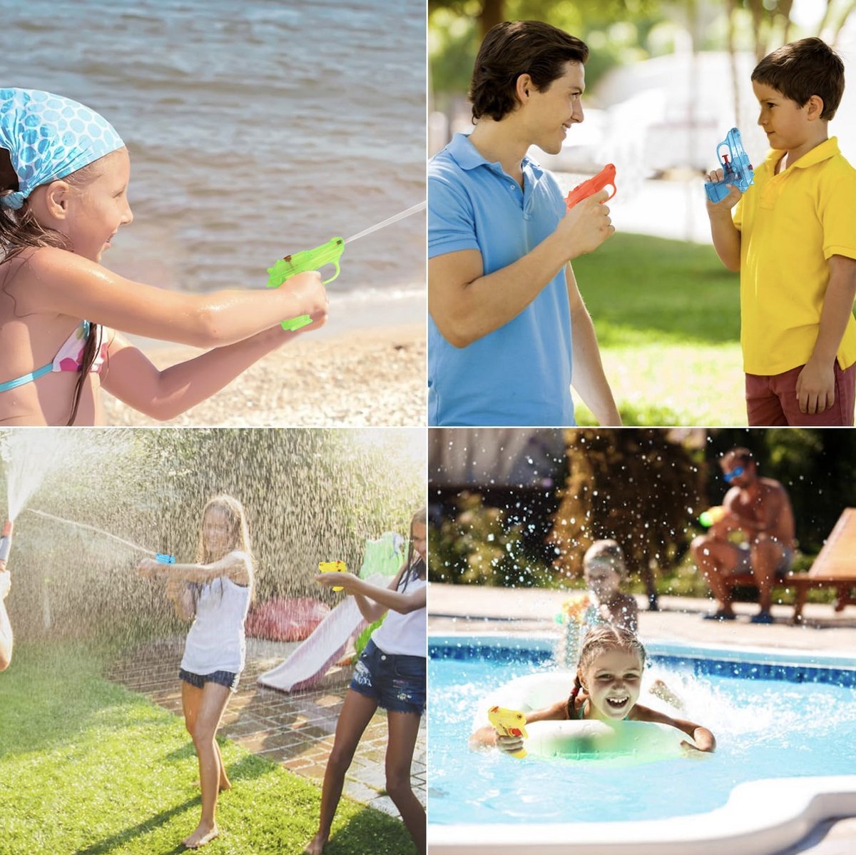 Foryouliving Mini Waterpistool - 4 stuks - Waterspeelgoed - Buitenspeelgoed - Speelgoed Kinderen — afbeelding 4