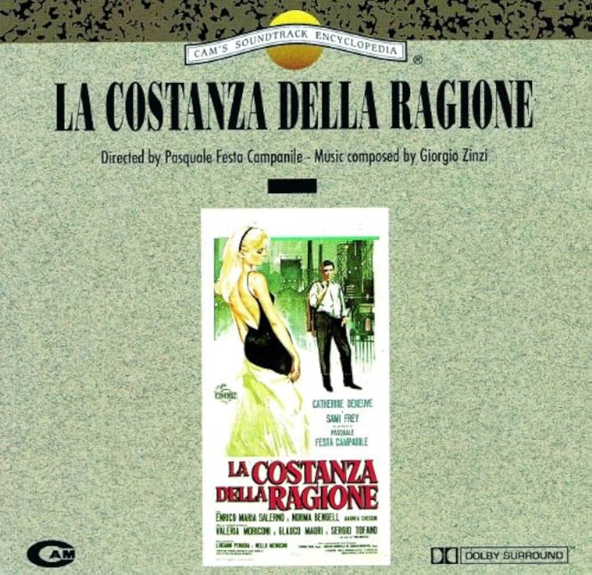 OST Soundtrack CD La Costanza Della Ragione - by Giorgio Zinzi
