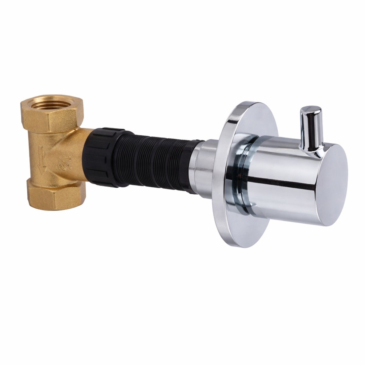 ALONI STOPKRAAN - INBOUW - 1/2" X 1/2" - CHROOM