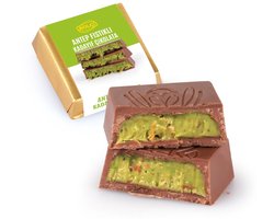 Bolci Dubai Chocolade 16g – Luxe Pistache Chocolade – Doos 125 Stuks – Premium Cadeauchocolade - Kadayif