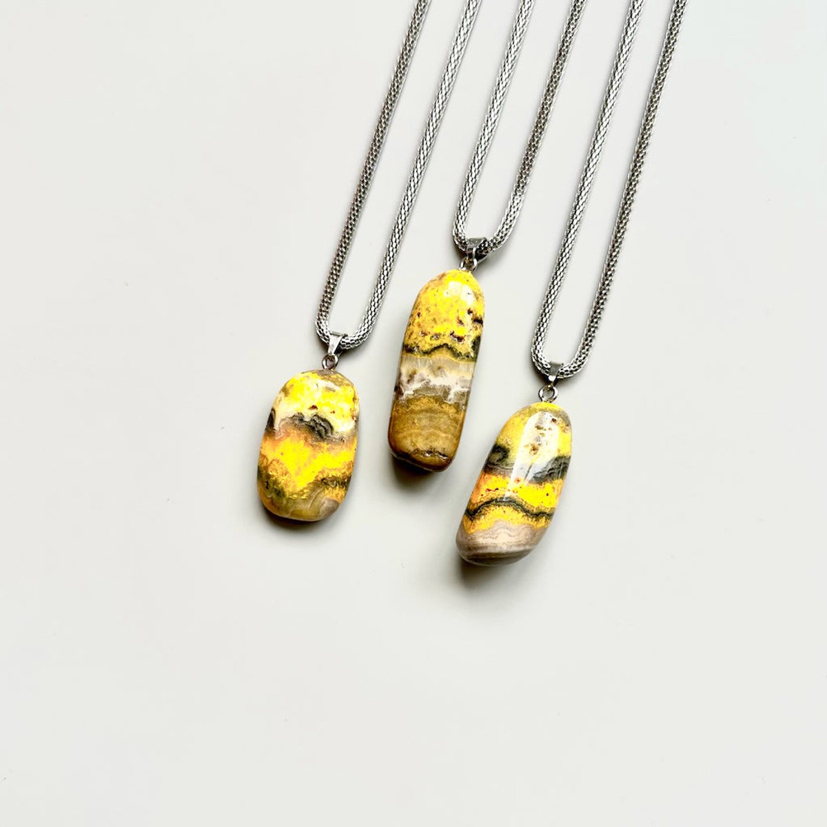 Gemstone ketting Bumblebee jaspis