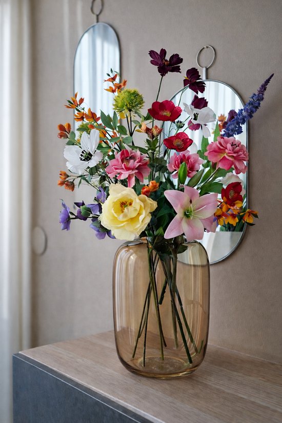 Bouquet de Fleurs en soie - Tiges rayonnantes