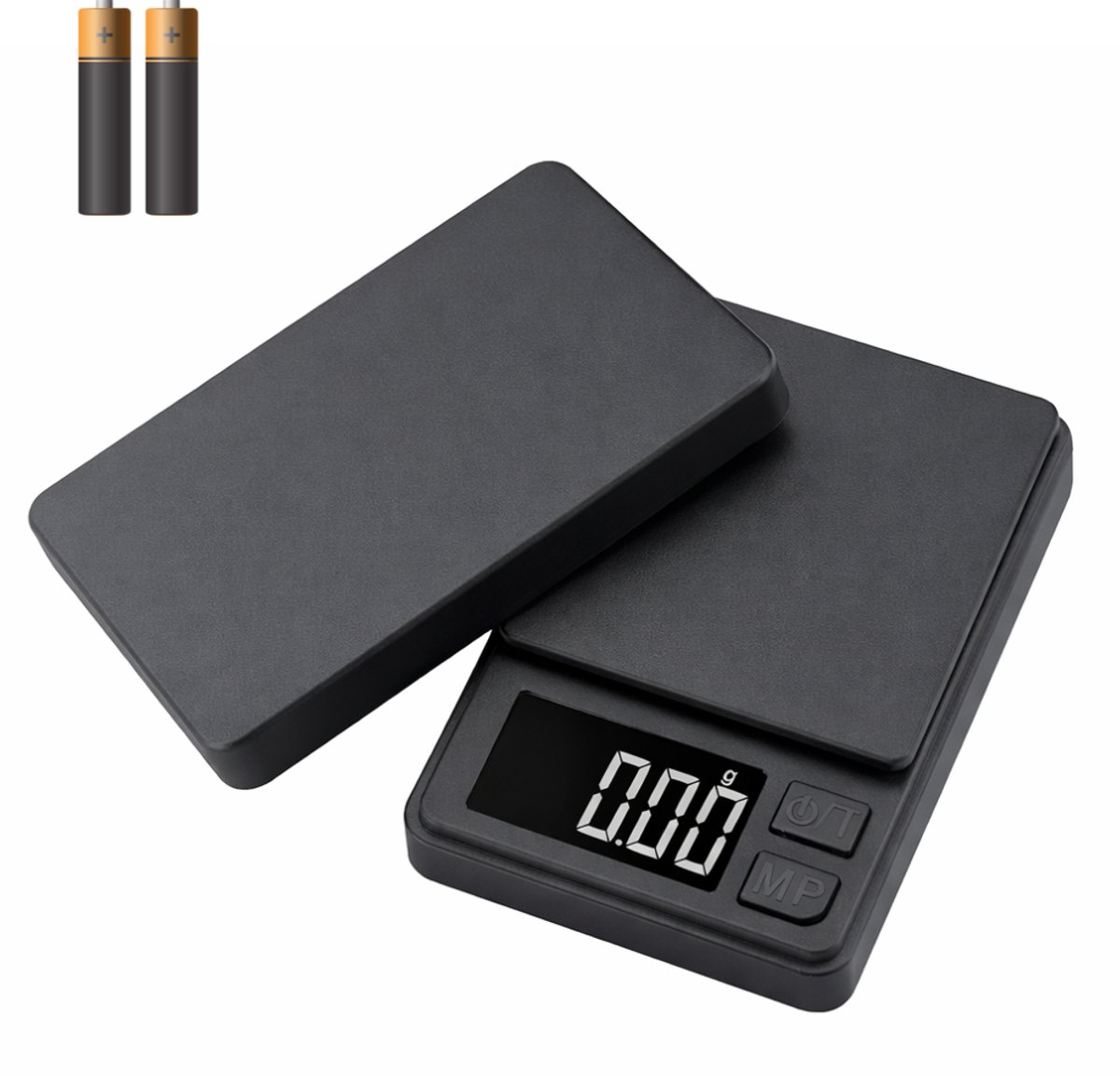 Mini Precisieweegschaal 0,01g – 1kg | Compact Zakformaat met Tare-Functie, Multi Units & Zwart Display | Helder Afleesbaar | Ideaal voor Barista Koffie, Kruiden, Sieraden, Edibles & Supplement Dosering