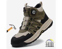 Veiligheidsschoenen - maat 42 - S1P - Werkschoenen - Dames / Heren -Werkschoenen in klussen - Schoenen voor werk - Sneakers - Beschermende schoenen - Anti -impact - Ondoordringbare zool - - Anti slip - Stalen neus - Beschermende zool