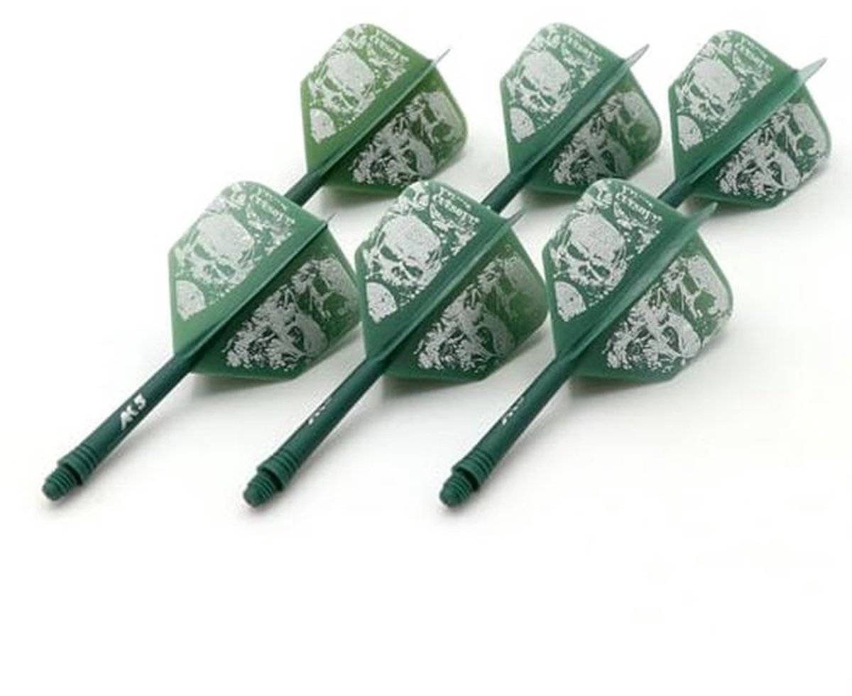 6 Stuks Geïntegreerde Dart Shafts en Flights met Exclusief Patroonontwerp