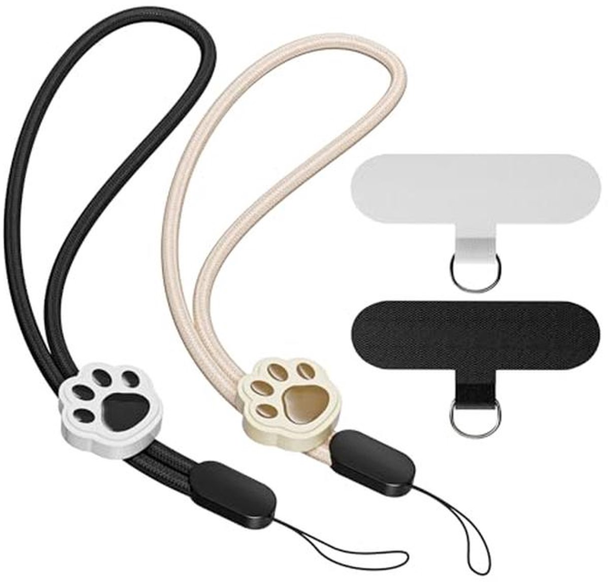 Verstelbare telefoonpolsband - Schattige sleutelhanger met korte polsband - Nylon anti-diefstal camera polsband