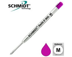 SCHMIDT - Balpenvulling - Penvulling - Pen - Vulling - Refill P900 - Magenta - Medium - 1.0mm - Geschikt voor Parker - 1 Stuks - Los Verpakt