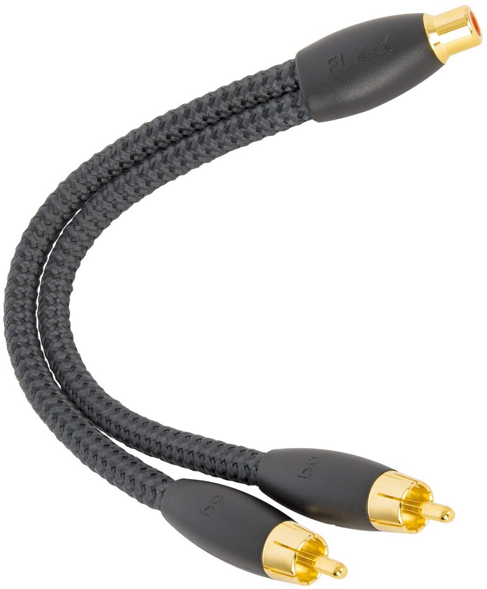 RCA Y-splitter - RCA female naar twee RCA male kabel (6 inch / 15,24 cm)