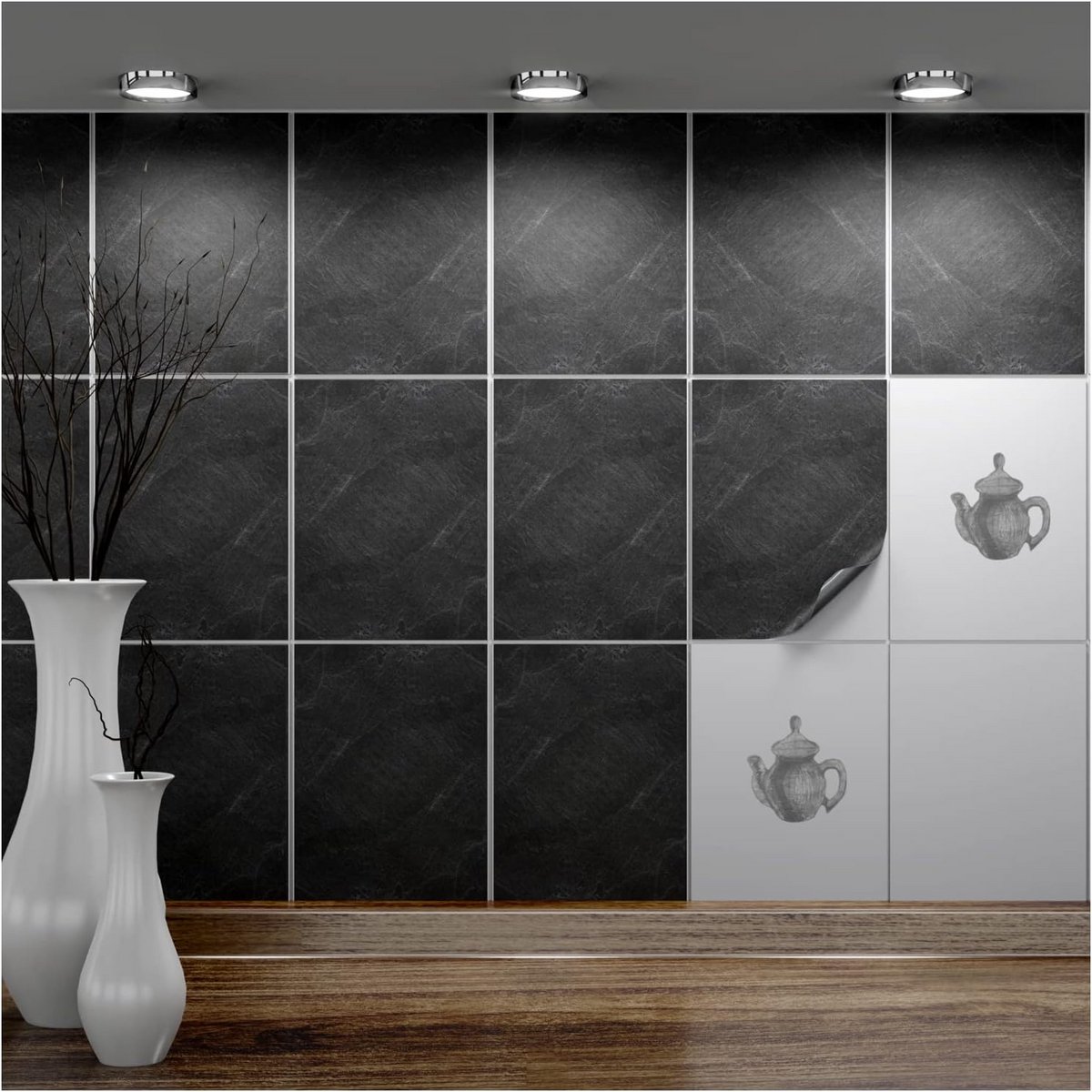 Zelfklevende Tegelstickers 15x20 cm - Krasbestendige Folie voor Badkamer, Keuken en Toilet