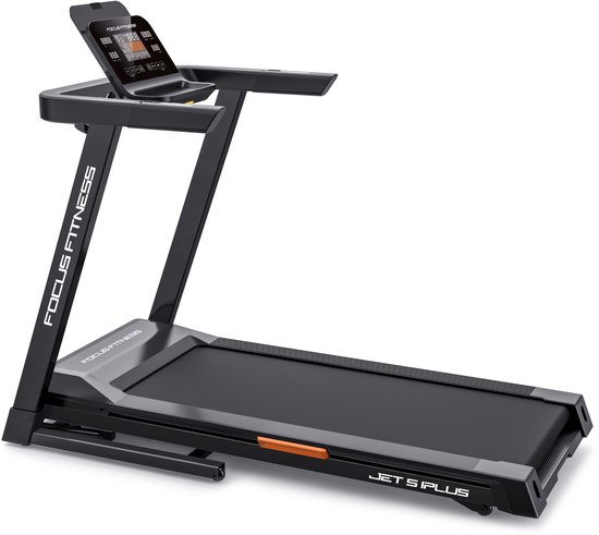 Focus Fitness Jet 5 - Loopband - Incl. Hartslagfunctie - 12 Hellingshoekniveaus - Inklapbaar - 36 Trainingsprogramma's - Eenvoudige eindmontage - Tot 16 km/h