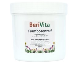 Frambozenzalf 500ml - Frambozenolie met Shea Butter - Frambozen Zalf bevat Pure Frambozenpitolie, Frambozenzaadolie