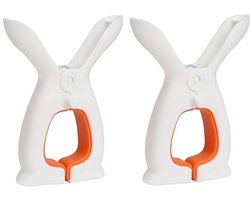 Wasknijpers - Droogknijpers - Wasknijpers Kunststof - Antislip wasknijpers voor het drogen van lakens en dekens, huishoudelijk gebruik, stevige en gebruiksvriendelijke wasknijpers - 2-pack