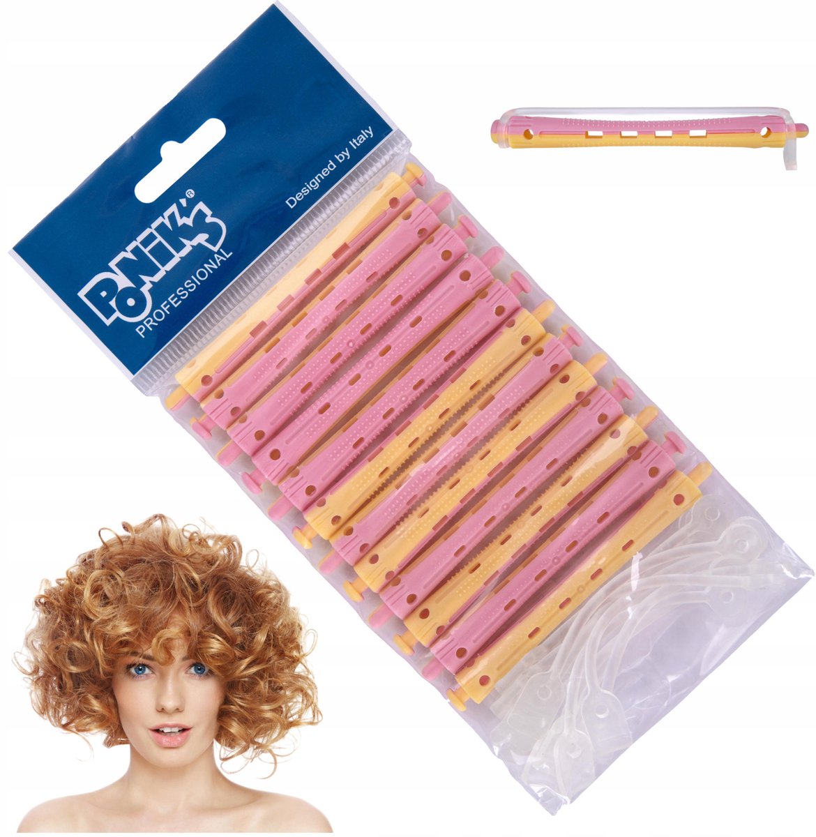 Poniks Haarrollers voor Permanente Krullen - 12 stuks 8mm Silikon