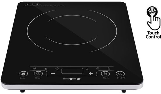 Brunner Hot Point Inductiekookplaat - Draagbaar - Enkelpits - 2000W - Glaskeramisch - Touchbediening - Compact & Lichtgewicht - Voor Camping & Camper van Merkloos — afbeelding 2