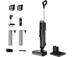 Sophitech DualClean Pro - Dweilstofzuiger 2-in-1 - Stofzuiger met Dweilfunctie - Nat & Droog - Zelfreinigend - Draadloos - Tot 40 min Accu