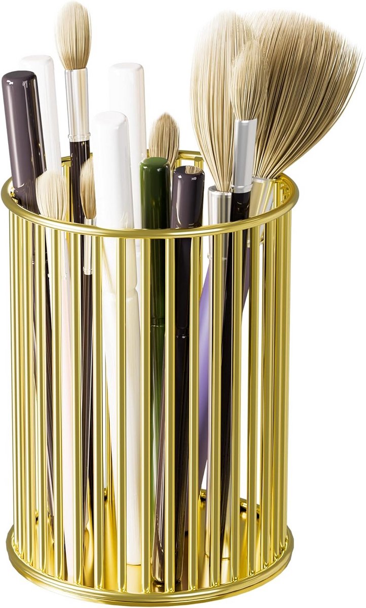 Luxe Make-up Organizer met Spiegel voor Borstels en Cosmetica