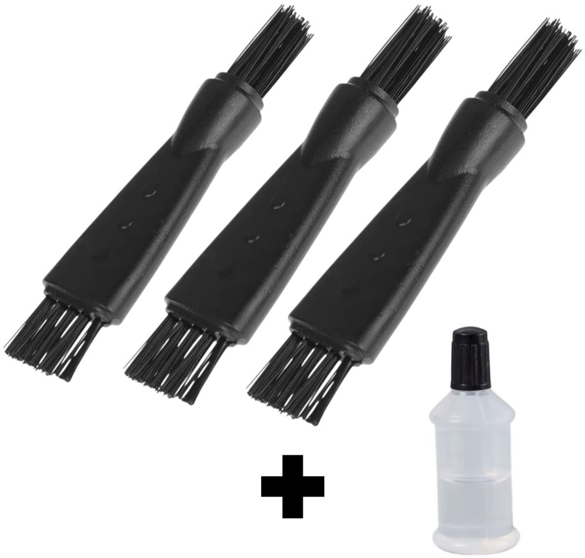 Han-Bar® - Reinigingsborstels - Set van 3 - Olie - Voor Tondeuses & Scheerapparaten